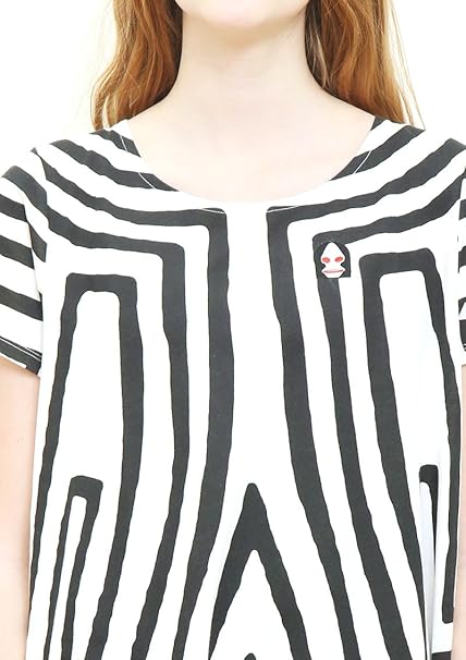 Amazon グラニフ Graniph コラボレーションコクーン半袖ワンピース ダダコスチューム ウルトラマンシリーズ ホワイト Lady F ワンピース チュニック 通販