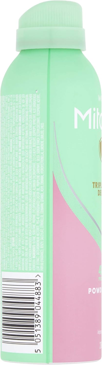Mitchum Women Triple Odor Defense 48HR Protection Powder Fresh Antiperspirant & Deodorant 200 ml - Image 3