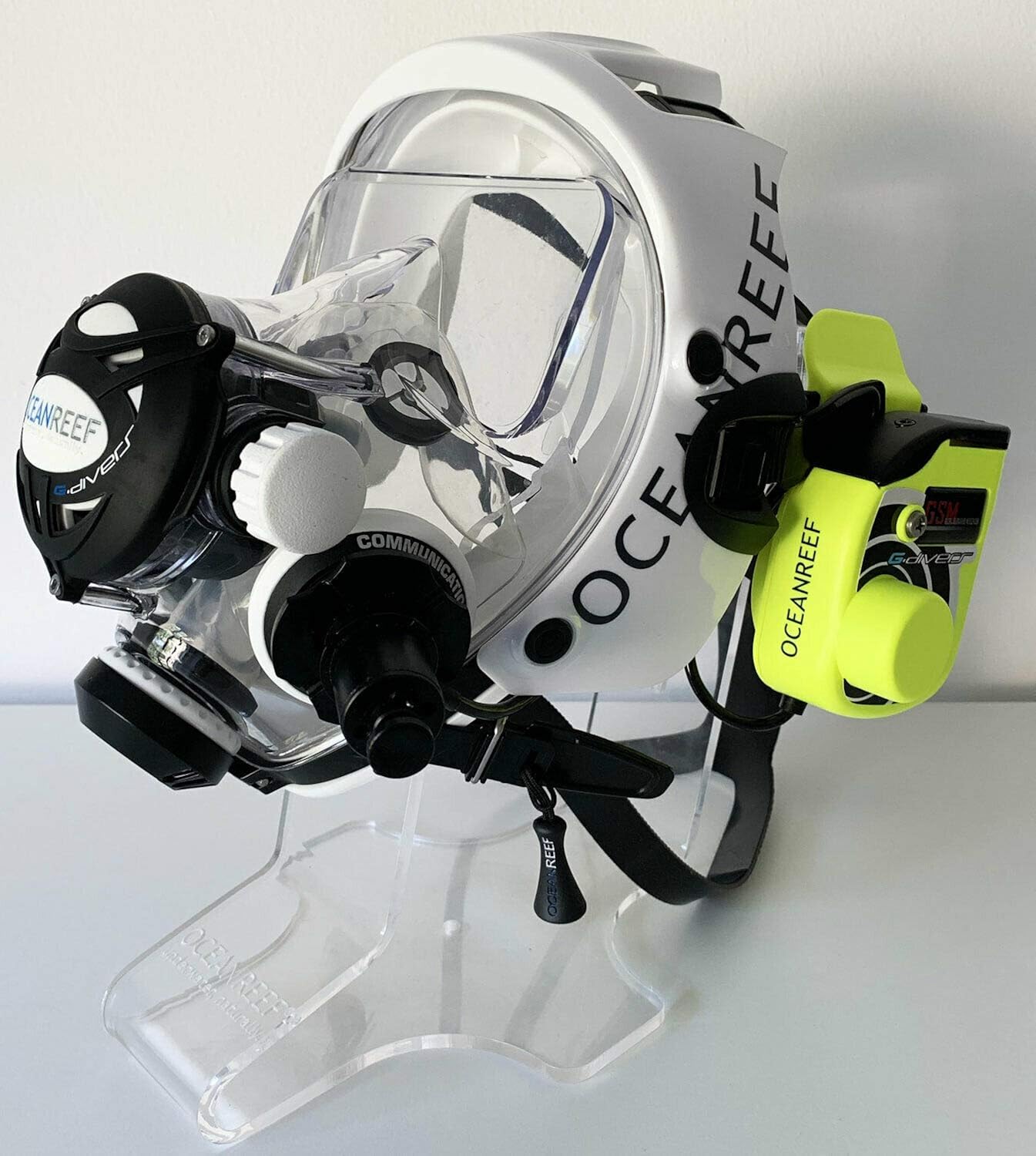 Small/Medium OCEAN REEF Neptune Space GDivers Integrated Full Face Diving Mask with GSM G.Divers