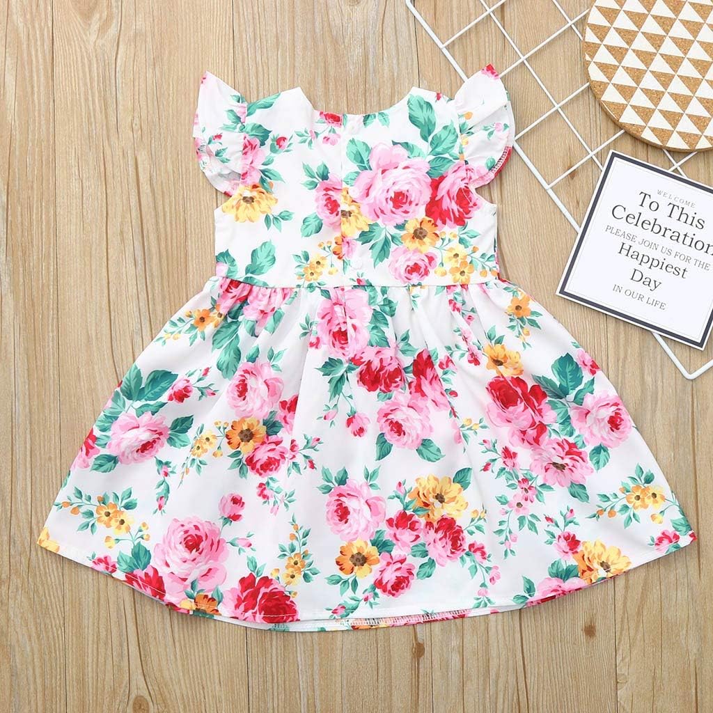 Amazon Co Jp キッズ服 女の子 ワンピースドレス 袖無し 花柄 桜柄 プリンセスドレス サンドレス 人気 ベビー服 子供服 春夏 七五三 通園 通学 結婚式 発表会 演奏会 結婚式 普段着 記念日 旅行 海辺 子供の日 プレゼント ビーチスカート 可愛い パーティードレス 服