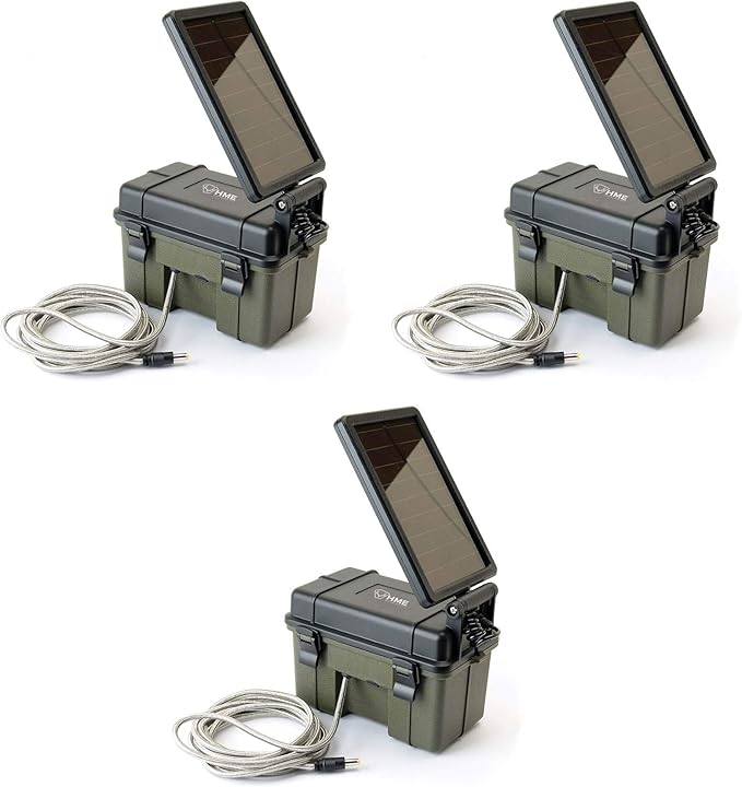 HME Trail Camera Waterproof 12 Volt Solar Auxiliary Lead