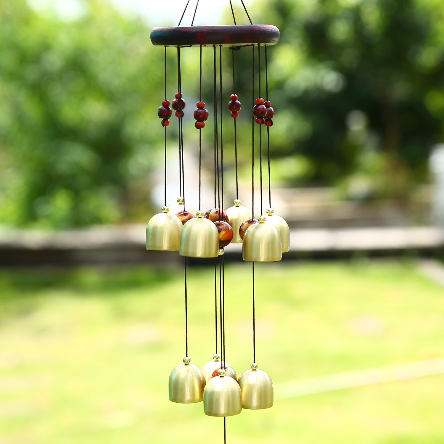 Soledi Wind Chimes Creative Retro Copper 10 Bells