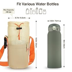 Nuovoware Water Bottle Carrier Bag, 40OZ Water
