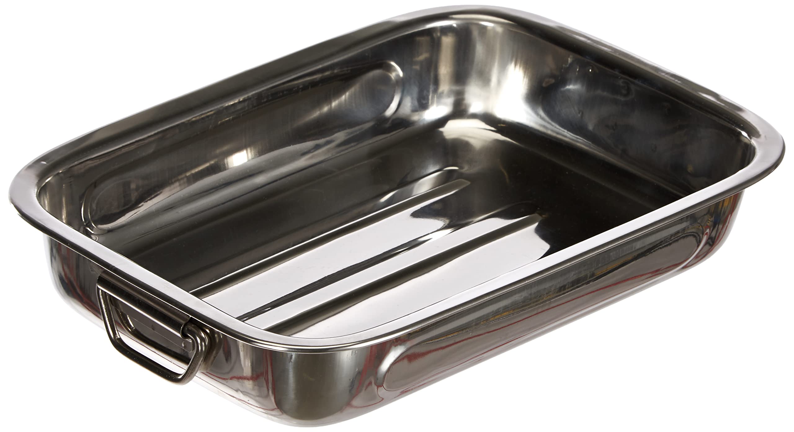 Ibili 651430 - Rustidera Clásica Inox con asas metálicas abatibles 30x22x6 cm