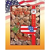 Hsu's SKU 0168-M8 Pearl Medium American Ginseng Roots - Premium 100% Wisconsin Cultivated Whole Ginseng Roots - Medium 8 oz Box