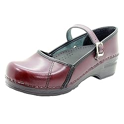Bjork Women's Marcella Mary-Jane Leather Clogs