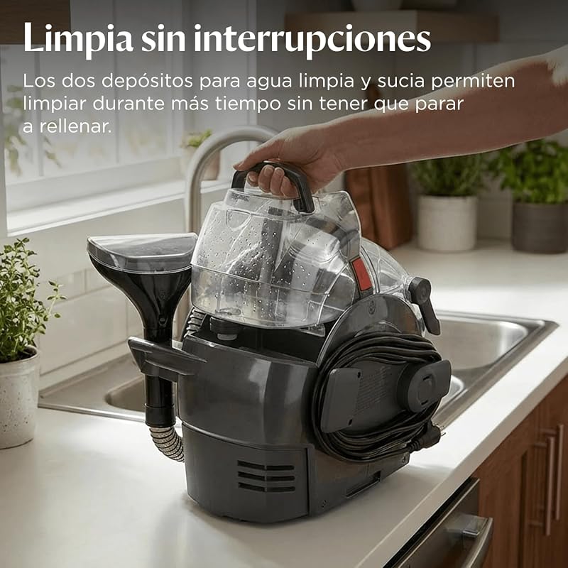 SpotClean Auto Pro Select, limpador portátil de 750W, limpador de estofos para remover derrames e sujidade de animais, limpador de manchas de carpete para estofos, 2,8 L, 3730N
