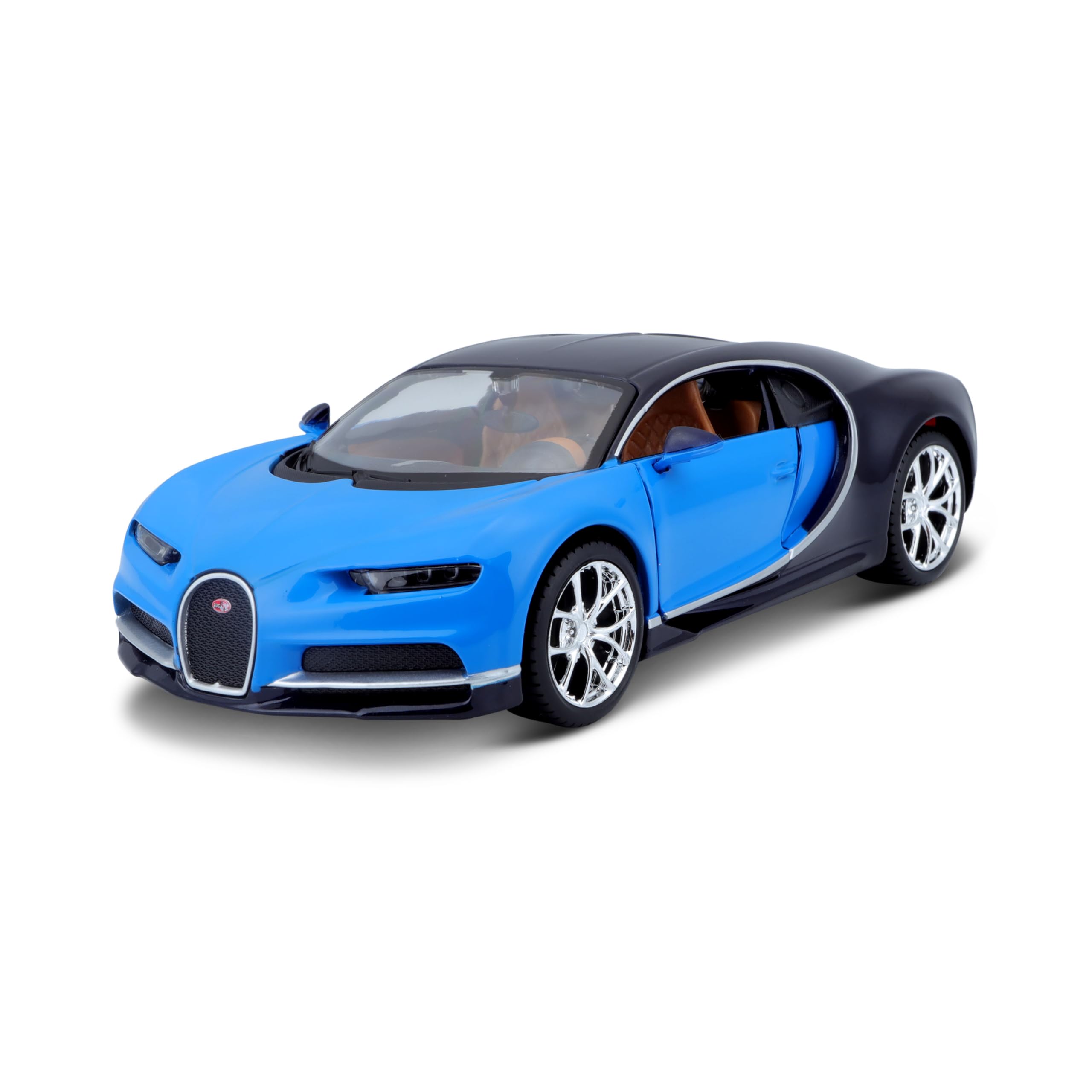 Maisto BUGATTI CHIRON Super Car Model Kit - 1:24 Scale - Build-It-Yourself Die-Cast Model Car Kit - 1:24 Scale, Blue
