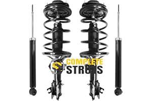 Front Quick Complete Struts Assembly & Rear Shocks Absorbers Replacement for 2001-2006 Hyundai Santa Fe (Set of 4)
