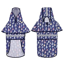 HDE Dog Raincoat Jacket Reflective Adjustable