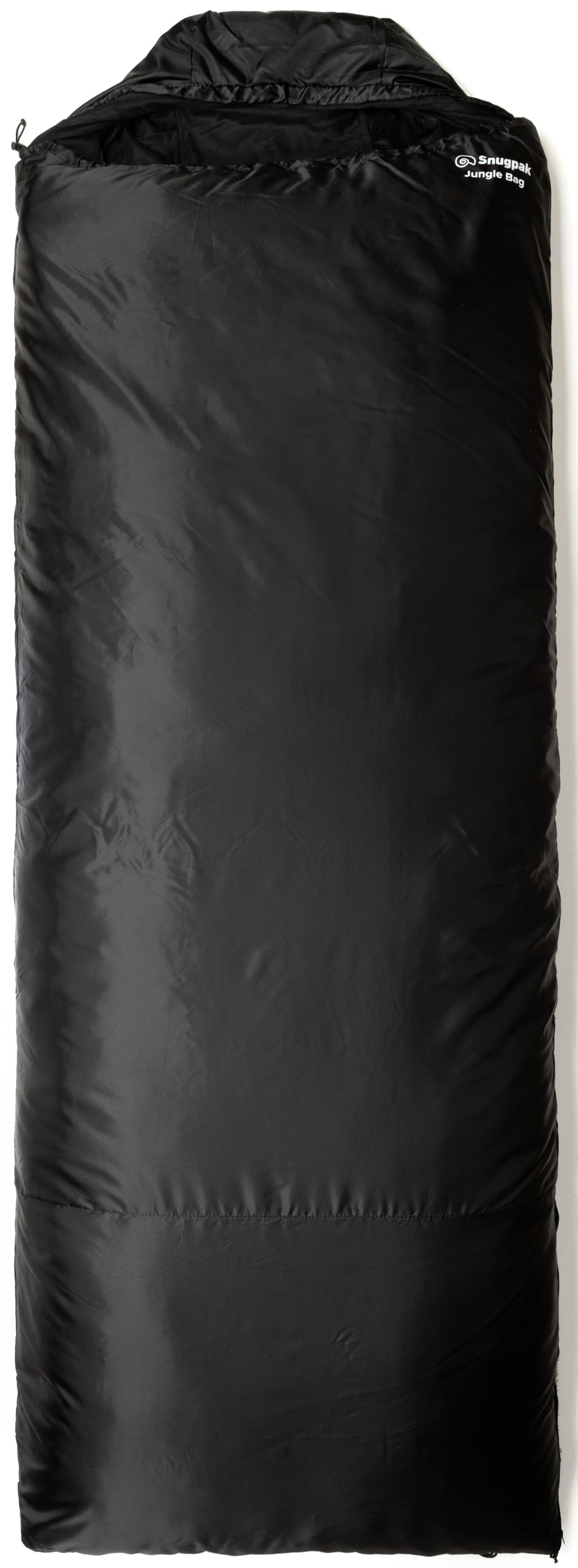 Snugpak Jungle Bag WGTE - Sleeping Bag with Built-in Mosquito Net - Lightweight, Sanitary Sleep Bag & Versatile Quilt - Cosy Sleeping Bag for Tropical Condition Camping & Exploration - Black (LZ)