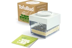 TofuBud Tofu Press - Tofu Presser for Firm or Extra Firm Tofu - Tofu Maker with Water Drainer Made from Sturdy Sustainable Ma