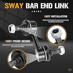 Front Struts Shock Absorber Sway Bar Links Kit Fit