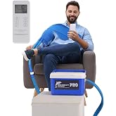 Cold Therapy Machine System for Shoulder After Surgery Recovery. | Programmable Timer Remote Control, Ice Therapy Machine for Large Compression Pad,Strong Cryotherapy Pain Relief .