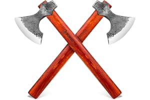 NedFoss 16" Champion Throwing Axe Set, 2 Pack Throwing Axes and Tomahawks with 1065 High Carbon Steel & Wooden Handle, Perfect for Axe Throwing Game, Recreation, Cabin Dector, Gift for Men