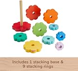 Fisher-Price Wood Toddler Ring Stacker 10-Piece FSC Non-Toxic Paint view 5