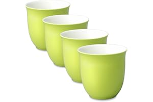 FORLIFE 166-LME-4 Japanese Teacup (Set of 4), 6.5-Ounce, Lime