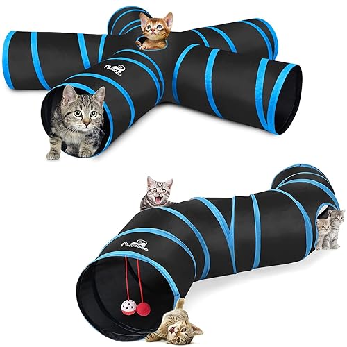 Pawaboo Way Cat Tunnel Tube S-Shaped Tunnels Extensible