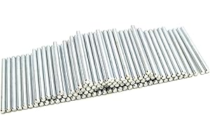 EUDAX 100Pcs STEM Toys Shaft Round Rod Axles for DIY Toy RC Car Boat Helicopter Model Part (2mmx30mm)