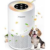 Air Purifiers for Home Large Rooms up to 1200ft², MOOKA H13 True HEPA Air Purifier for Bedroom Pets with Fragrance Sponge, Ti
