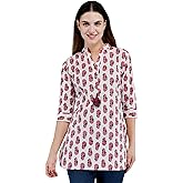 AnjuShree Choice Women Indian Cotton Short Kurti Tunic | ORDER 1 SIZE BIGGER
