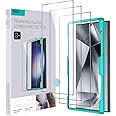 ESR for Samsung Galaxy S24 Ultra Screen Protector, 3pcs HD Tempered Glass with Easy Installation Frame for Samsung Galaxy S24 Ultra, Military-Grade Protection, Ultra Tough, Scratch Resistant