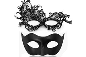MYMENU Masquerade Masks for Women Couple Men Venetian Mask Halloween Carnival Mask for Party Prom Costume