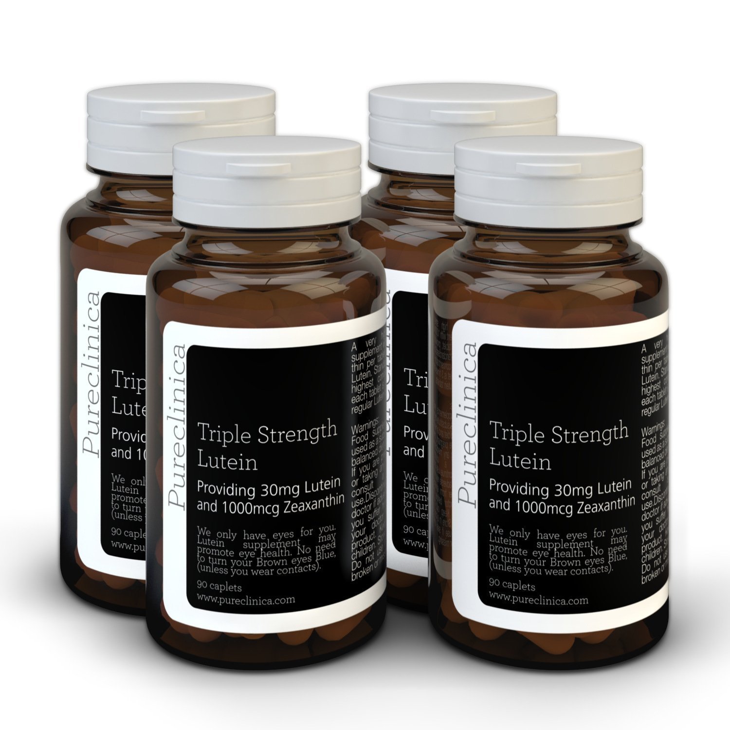 Triple Strength Lutein 30mg x 360 Tablets (4 Bottles of 90) 30mg Lutein & 1000mcg Zeaxanthin per Tablet