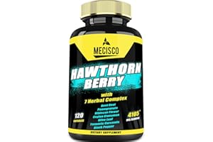 MECISCO 8in1 Hawthorn Berry Extract 4105 mg - 120 Capsules for 4-Month Supply - Beet Root, Pomegranate, Hibiscus Flower, Ceylon Cinnamon, Olive Leaf & More - Support Heart & High Blood Pressure Supplements