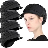 Uaussi Chef Hat Kitchen Cooking Chef Cap Adjustable Food Service Hair Nets | Mesh Chef Hat with Brim, Breathable Reusable Washable Bouffant Beanie for Chef, Cooking, Caf&eacute;, Hotel, Bakery
