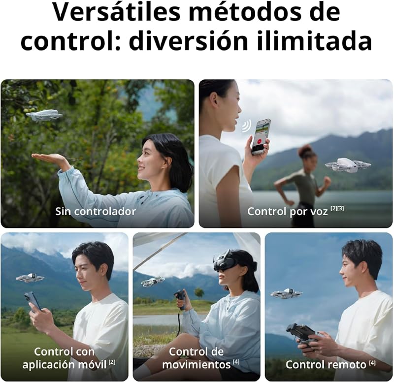 DJI Neo, mini drone com câmera 4K UHD para adultos, drone de 135g que voa seguindo você, decola da mão, rastreamento de alvo, QuickShots, vídeo estabilizado (sem controle remoto)