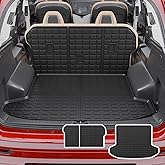 Thinzyou Cargo Mat Compatible with 2023 2024 2025 2026 KIA Sportage Cargo Liner Trunk Liner TPE Back Seat Cover Protector 2025 Sportage Accessories Non-Plug-in Hybrid (Trunk Mat+Backrest Mats)