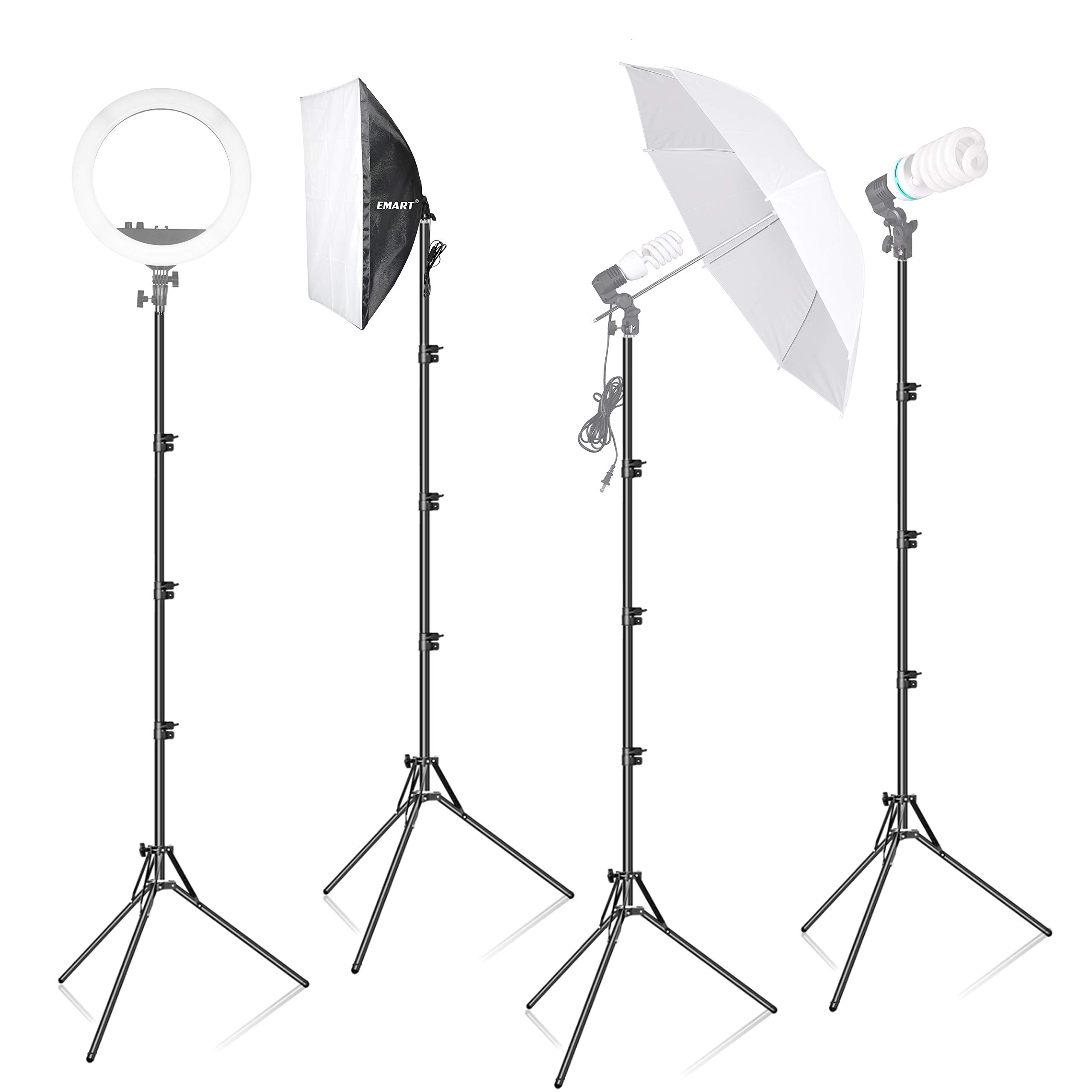 Emart Tripod Light Stand Photography Portable Lightweight 182cm/6ft Adjustable Photo Studio Tripod for Reflector Softbox Umbrella Video Shooting