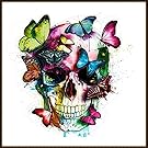 Saihui 5D Diamond Art Paintings, Skull Embroidery Cross Stitch Rhinestone Pasted DIY Painting (A)