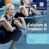 Healthspan Calcium & Vitamin D 240 Chewable Tablets Vanilla view 3
