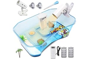 Binano Turtle Tanks Topper,Pet Turtles,Aquarium Tank,Turtle Topper Basking Platform,Turtle Tank Aquarium, Plastic, Turtle Habitat Terrapin Lake Reptile Aquarium Tank