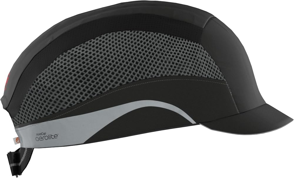 JSP HARDCAP Aerolite Lightweight Safety Bump Cap Black Ventilated EN812