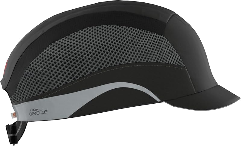 JSP HARDCAP Aerolite Lightweight Safety Bump Cap Black Ventilated EN812