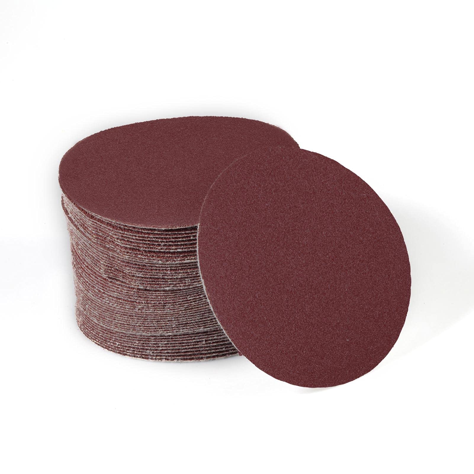 SPEEDWOX 50pcs Sanding Discs 4 Inches Sandpaper 320 Grit Hook and Loop Sanding Discs for Drill Grinder Rotary Tools No Hole