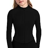 BekeBig Girl's Athletic Jackets Workout Zip Up Jacket Long Sleeve Kids Equestrian Horse Riding Shirts Yoga Gym Kid for 8-12Y