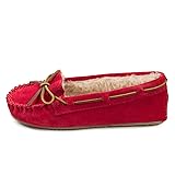 Minnetonka Women's Cally Slipper,Red,11 M US