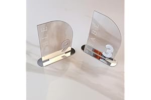 YUXUANISH Acrylic Wedding Table Numbers,Semi-Arched Mirrored Acrylic Table Numbers for Party,Events,Occasion Decoration (Number 1-15, Silver Mirror)