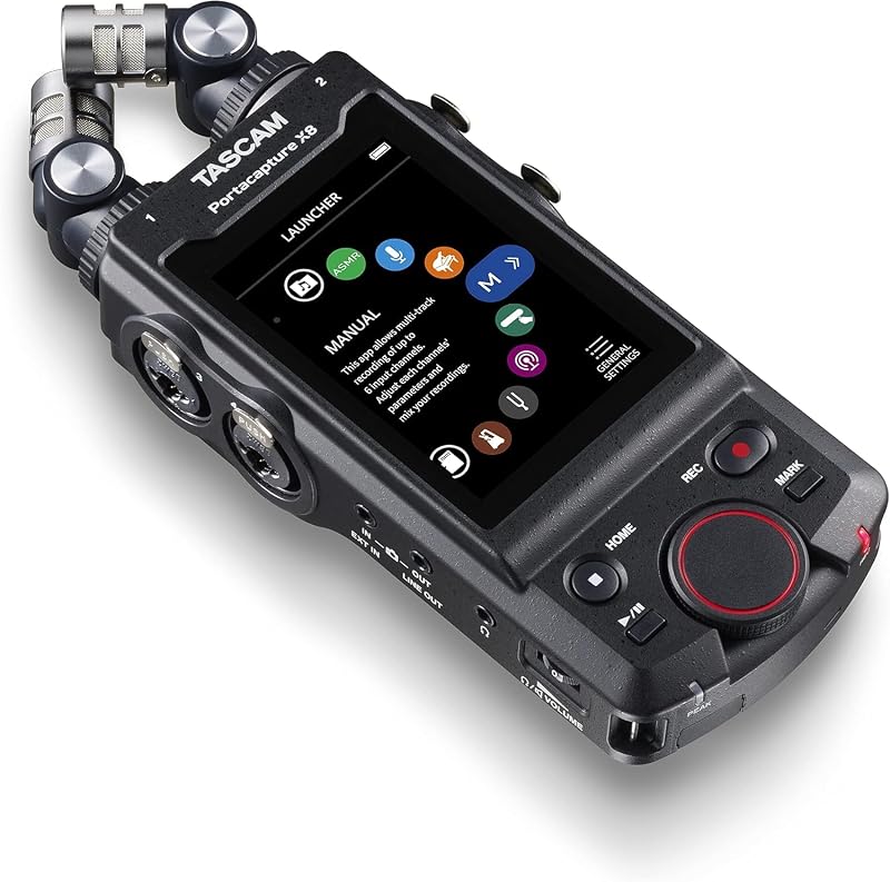 TASCAM Portacapture X8 Portable 6+2-Track 32-bit Float 192 kHz Recorder