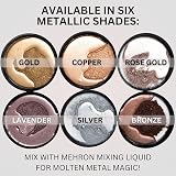 Mehron Metallic Powder .5 oz Silver Ultra Reflective Vegan Cruelty Free Makeup view 5