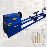 T-Mech Wood Lathe 1m Variable Speed 400W Max Ø350mm Chisels Included view 3
