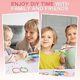 Fournine 23000 Pcs Clay Beads Friendship Bracelet Kit 144 Colours 7 Boxes view 7