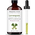 MAJESTIC PURE Lemongrass Essential Oil | 100% Pure and Natural Lemongrass Oil | Premium Grade Essential Oils for Hair Care, H