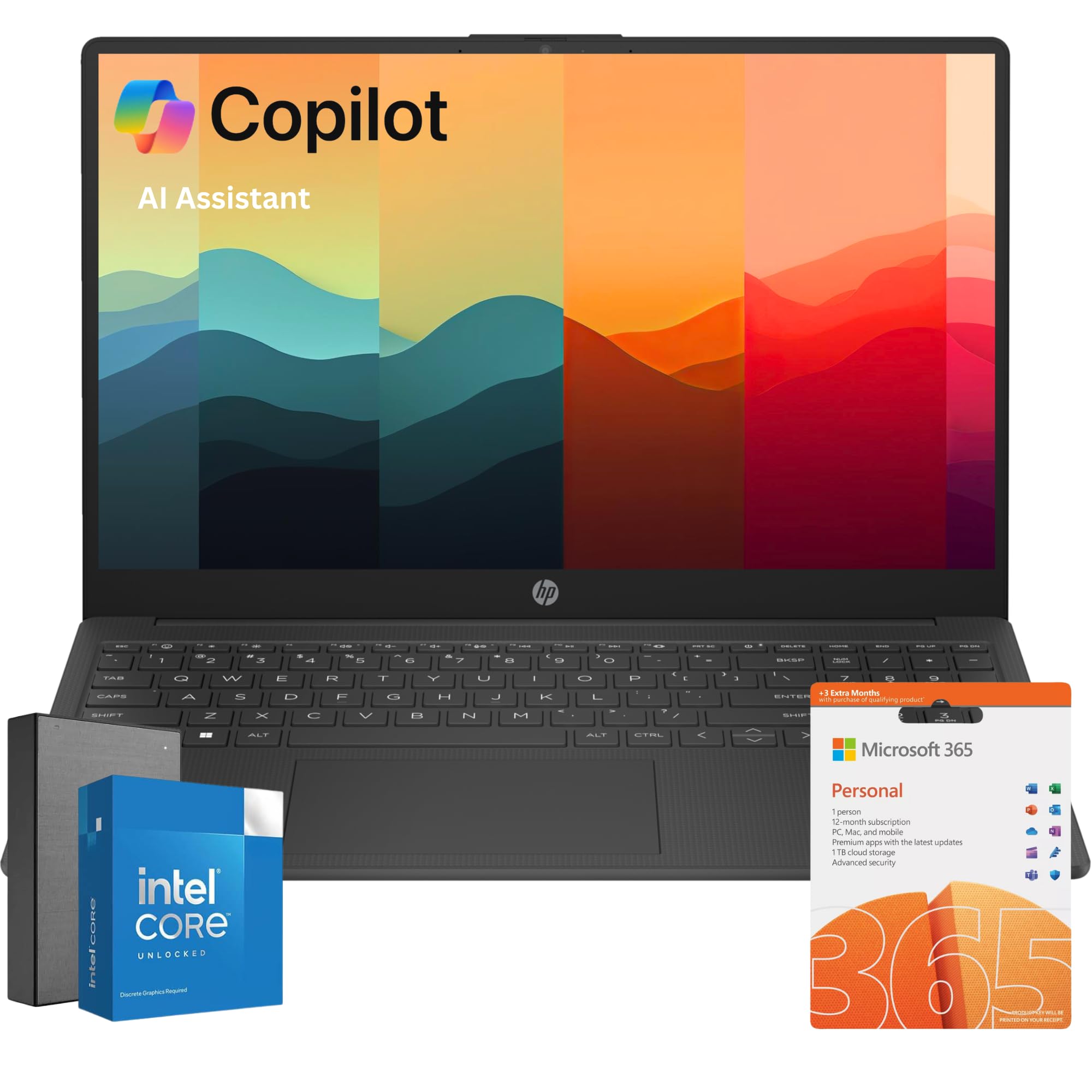 HP Newest 15.6" Multitasking Slim Laptop, 16GB