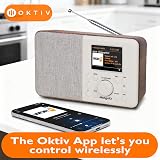 MangoKit SR10 Bluetooth Internet Radio DAB+/FM Kitchen Clock Walnut view 6