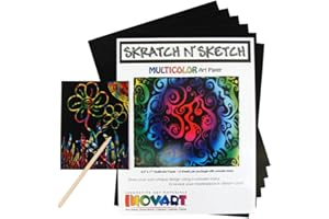 INOVART 1103 Skratch n' Sketch Multicolor Scratch Paper